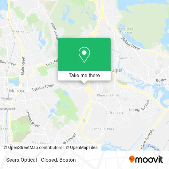 Sears Optical - Closed map