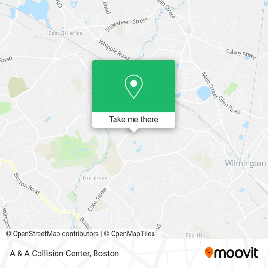 A & A Collision Center map