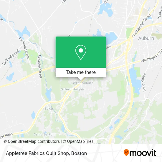 Appletree Fabrics Quilt Shop map