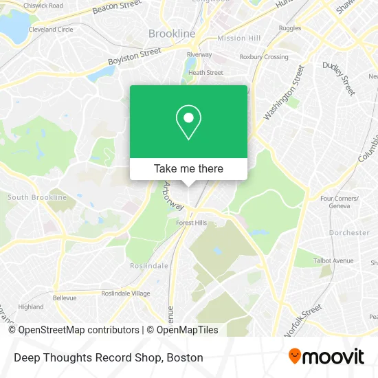 Deep Thoughts Record Shop map