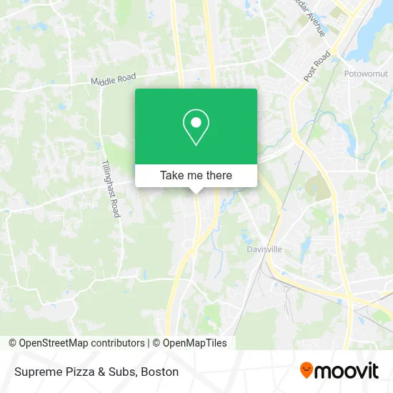 Supreme Pizza & Subs map