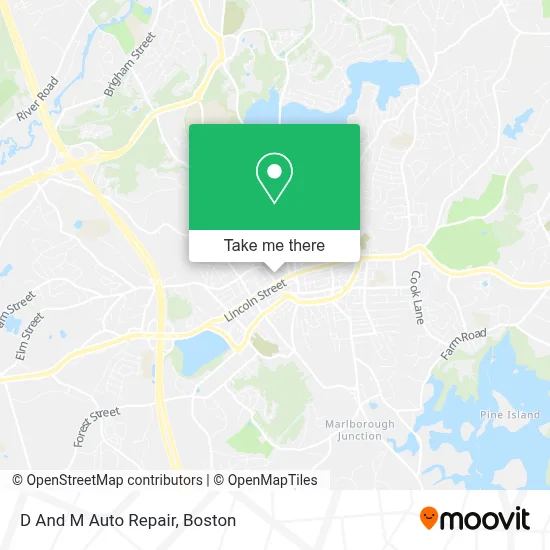 D And M Auto Repair map