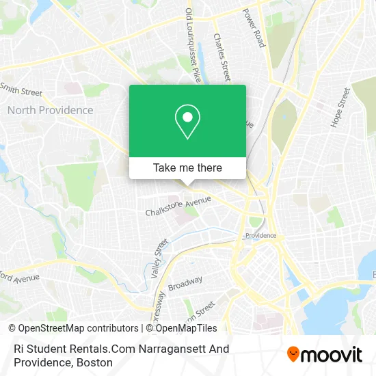 Ri Student Rentals.Com Narragansett And Providence map