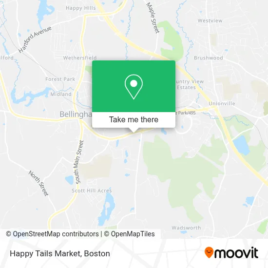Happy Tails Market map