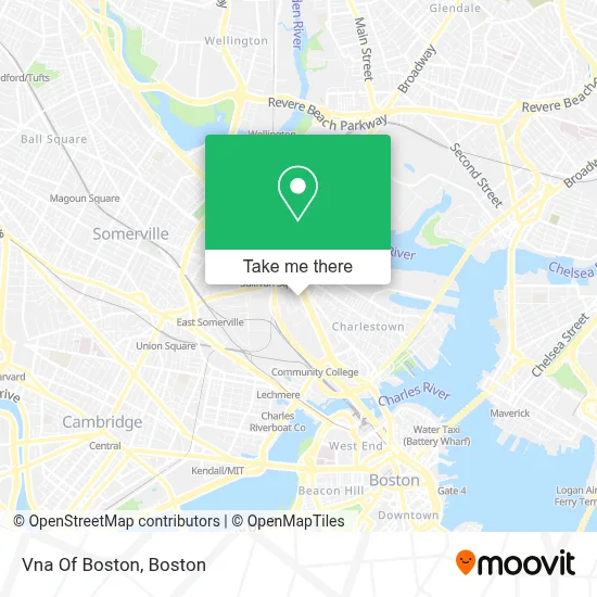 Vna Of Boston map