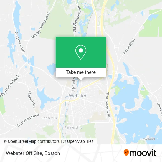 Webster Off Site map