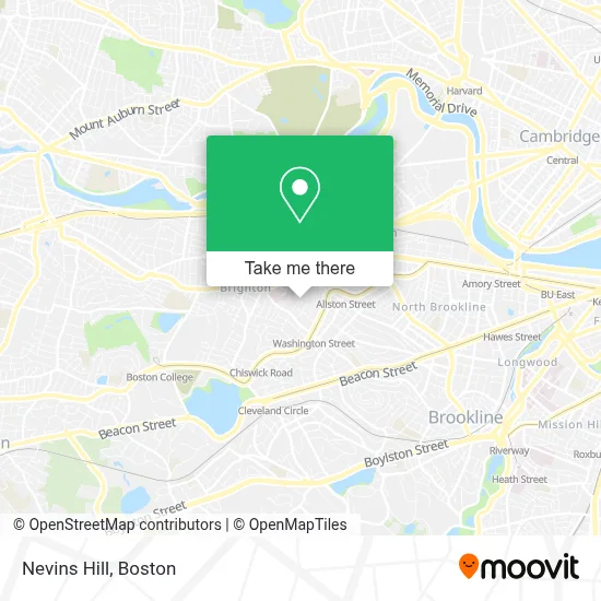 Nevins Hill map
