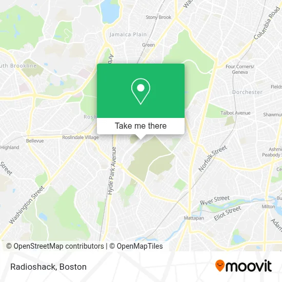Radioshack map