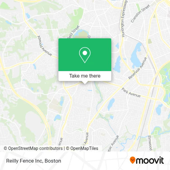 Reilly Fence Inc map