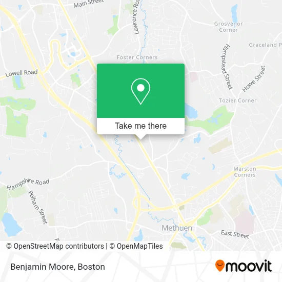 Benjamin Moore map