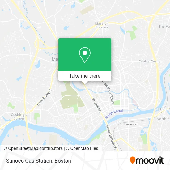 Sunoco Gas Station map