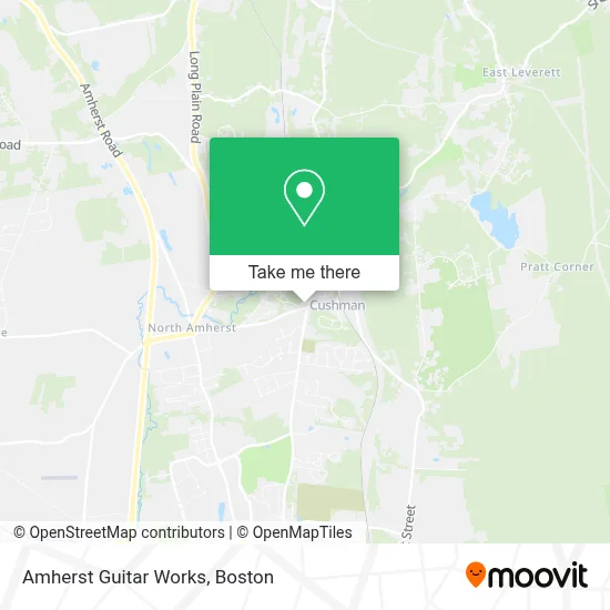 Amherst Guitar Works map