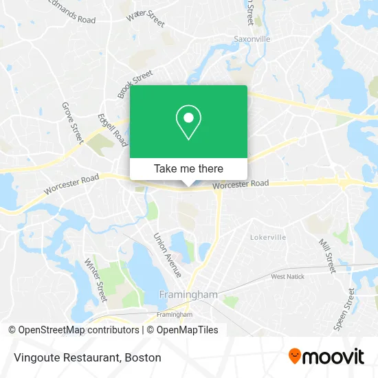 Vingoute Restaurant map