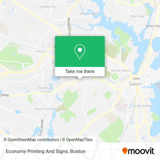 Economy Printing And Signs map