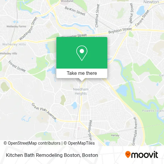 Kitchen Bath Remodeling Boston map