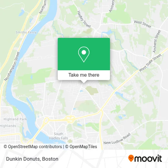 Dunkin Donuts map