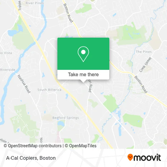 A-Cal Copiers map