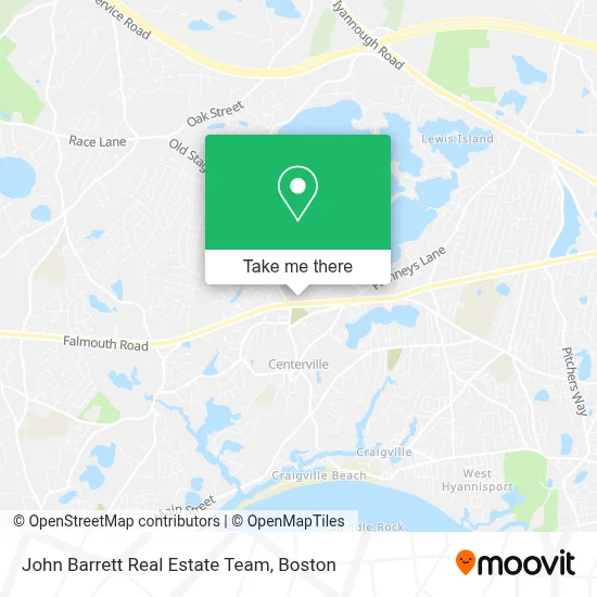 John Barrett Real Estate Team map
