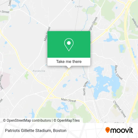 Patriots Gillette Stadium map