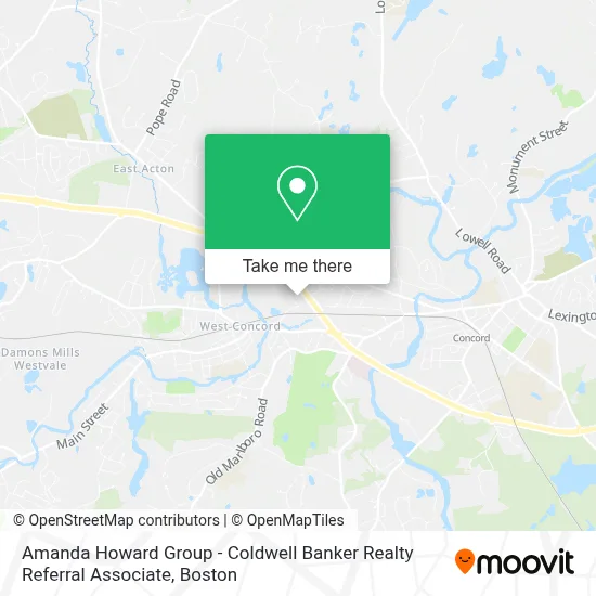 Amanda Howard Group - Coldwell Banker Realty Referral Associate map