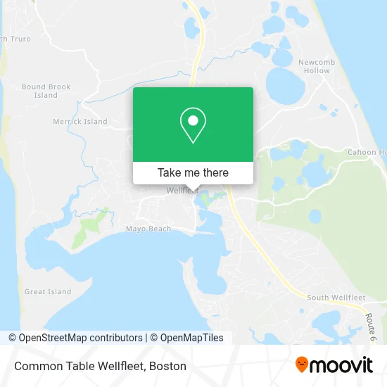 Common Table Wellfleet map
