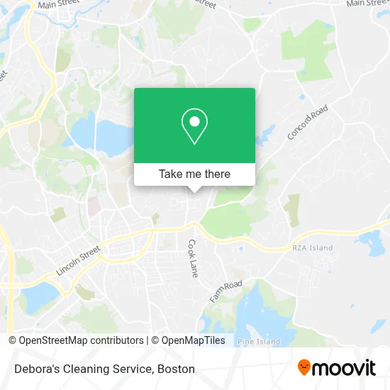 Debora's Cleaning Service map