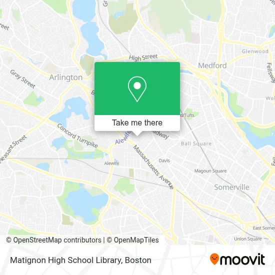 Matignon High School Library map