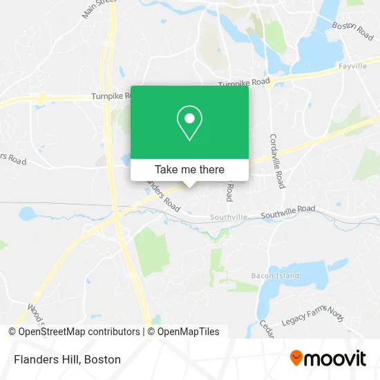 Flanders Hill map