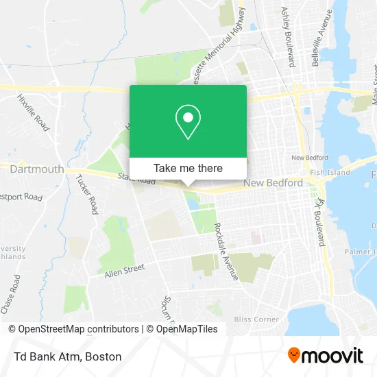 Td Bank Atm map