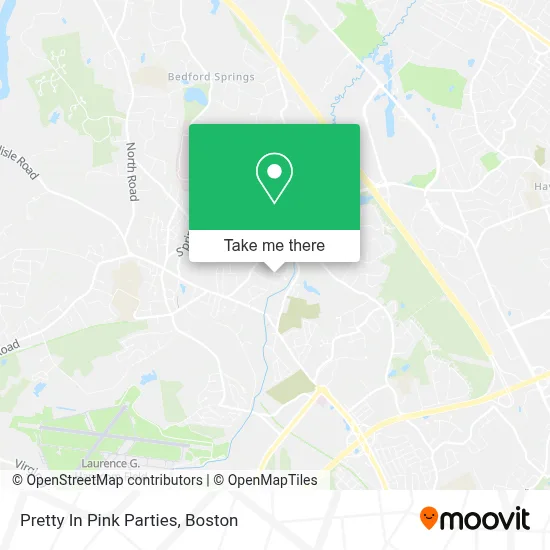 Pretty In Pink Parties map