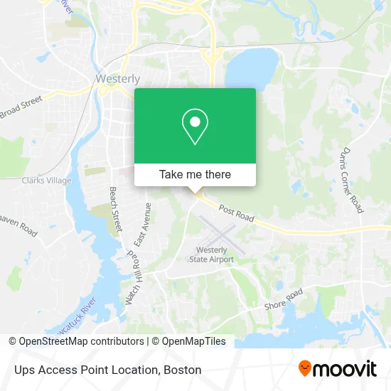 Ups Access Point Location map