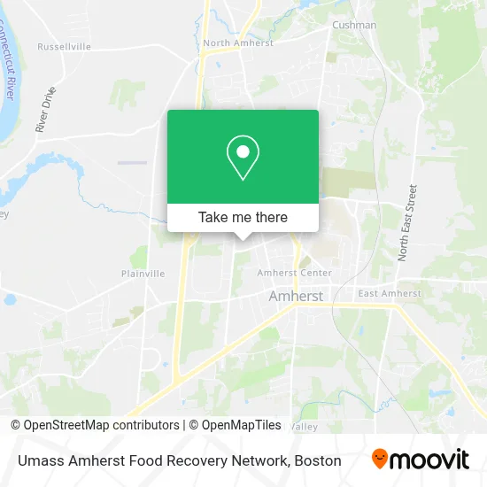 Umass Amherst Food Recovery Network map
