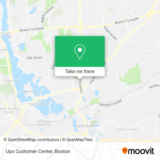 Ups Customer Center map