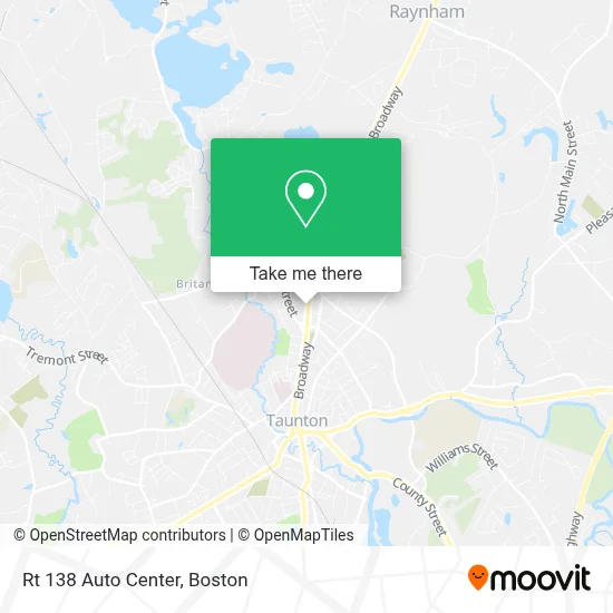 Rt 138 Auto Center map