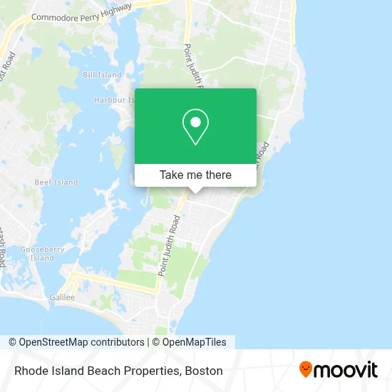 Rhode Island Beach Properties map