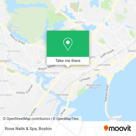 Rose Nails & Spa map