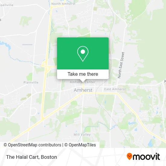 The Halal Cart map
