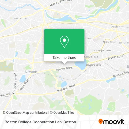 Boston College Cooperation Lab map
