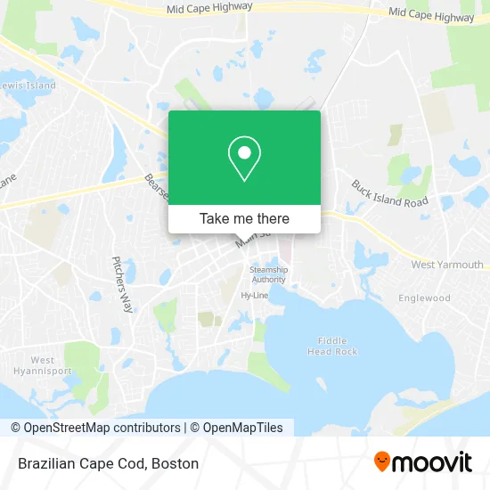 Brazilian Cape Cod map