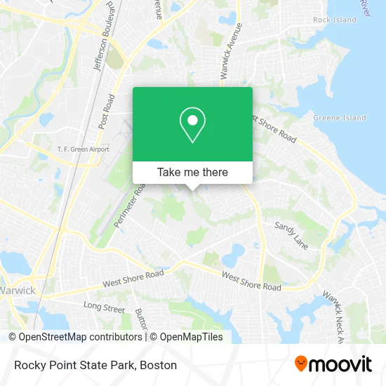 Rocky Point State Park map