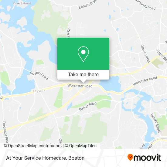 At Your Service Homecare map