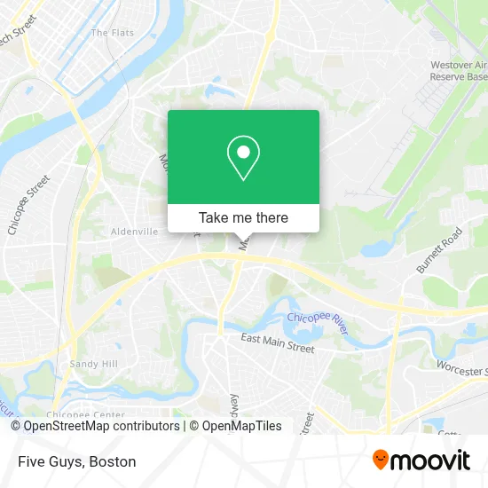 Five Guys map