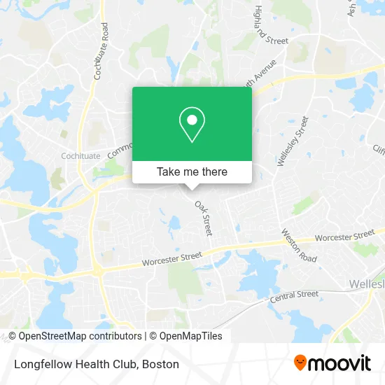 Longfellow Health Club map