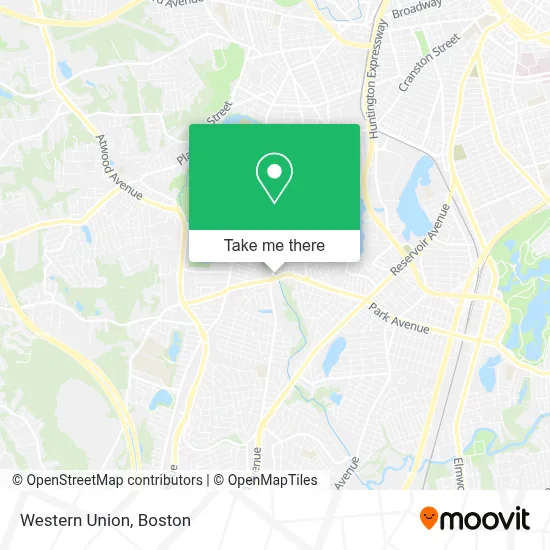 Western Union map