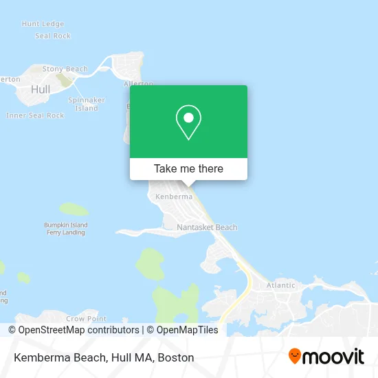 Kemberma Beach, Hull MA map