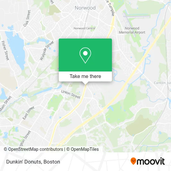Dunkin' Donuts map
