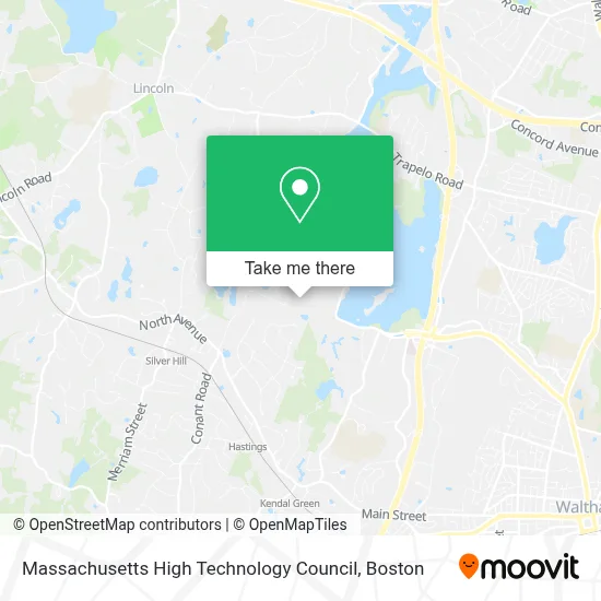 Massachusetts High Technology Council map