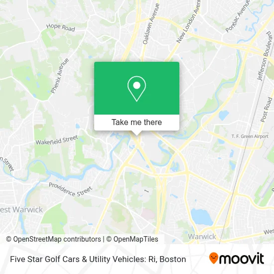 Five Star Golf Cars & Utility Vehicles: Ri map