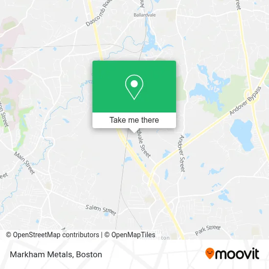 Markham Metals map
