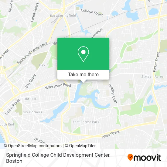 Springfield College Child Development Center map